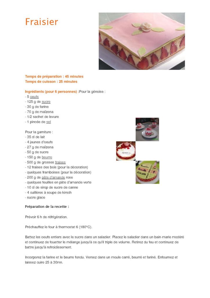 Lire la suite à propos de l’article Fraisier 27/04/2015