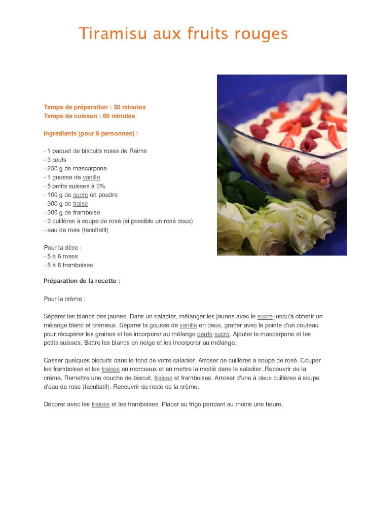 Lire la suite à propos de l’article Tiramisu aux fruits rouges
