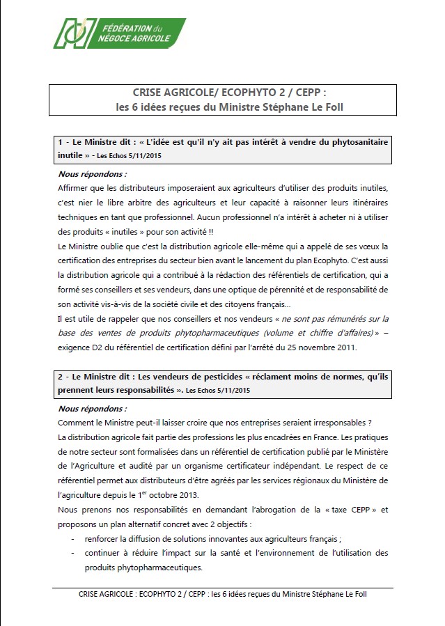 Lire la suite à propos de l’article Crise Agricole : les 6 idées reçues du Ministre Stéphane Le Foll