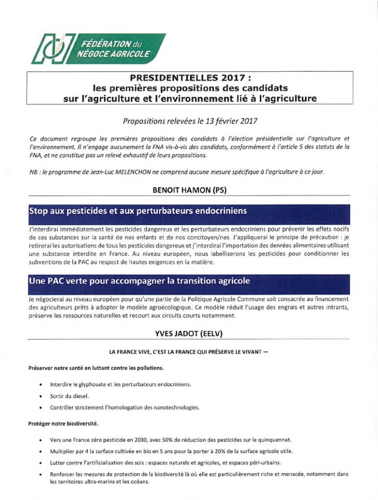 Lire la suite à propos de l’article Présidentielles 2017